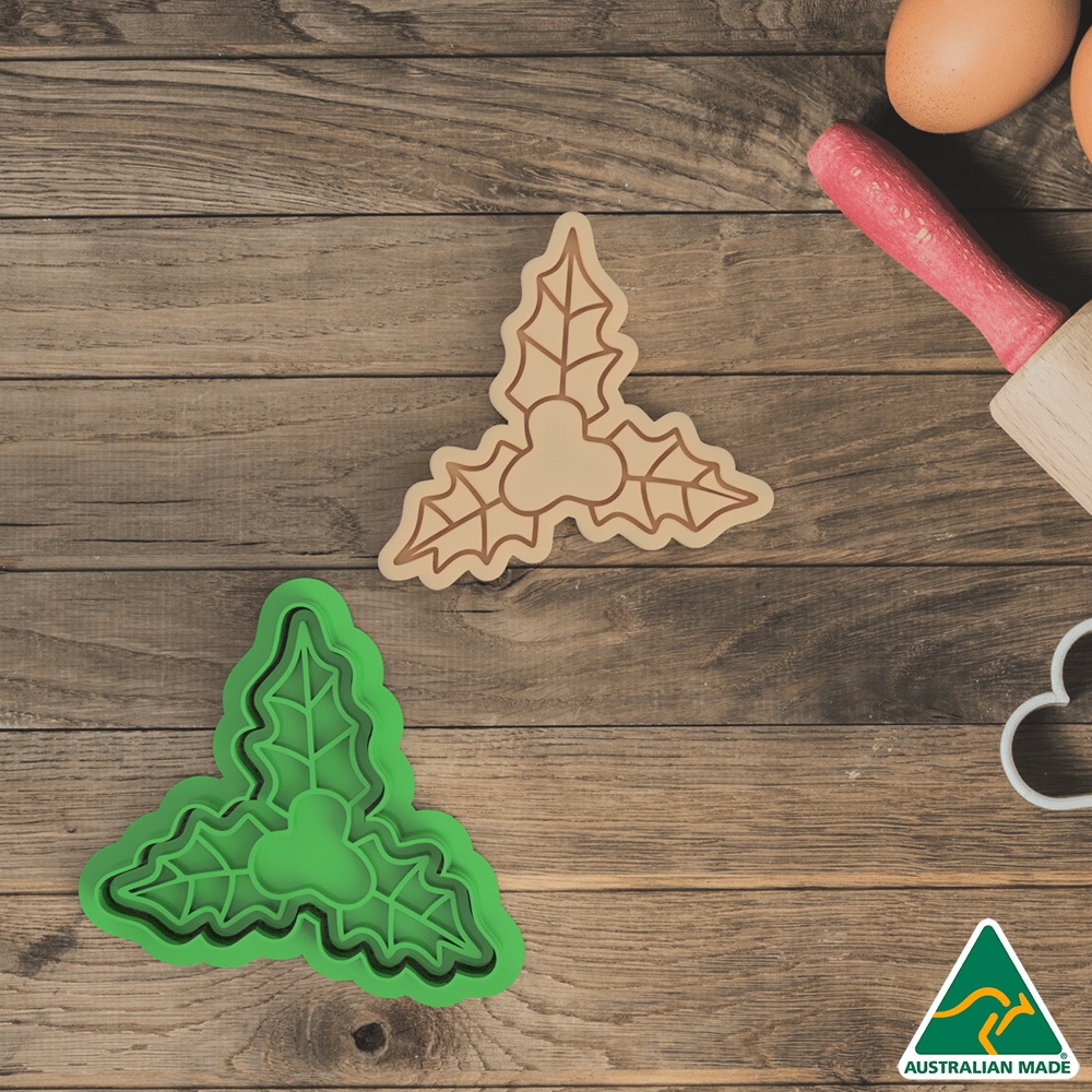 Christmas Mistletoe Cookie Cutter and Embosser Stamp