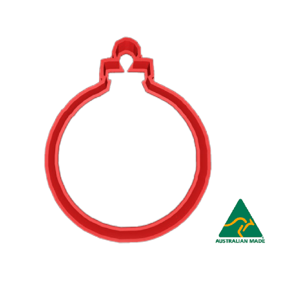 Christmas Ornament Circle Bauble Cookie Cutter (Design 1)