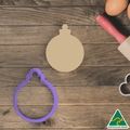 Christmas Ornament Circle Bauble Cookie Cutter (Design 1)