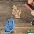 Christmas Reindeer Cookie Cutter and Embosser Stamp