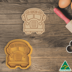 Yellow School Bus Cookie Cutter and Embosser Stamp