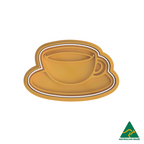 Coffee Cup Cookie Cutter and Embosser Stamp