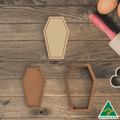 Basic Coffin Cookie Cutter And Embosser Stamp
