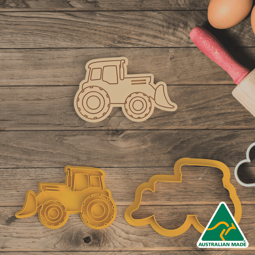Tractor Cookie Cutter and Embosser Stamp