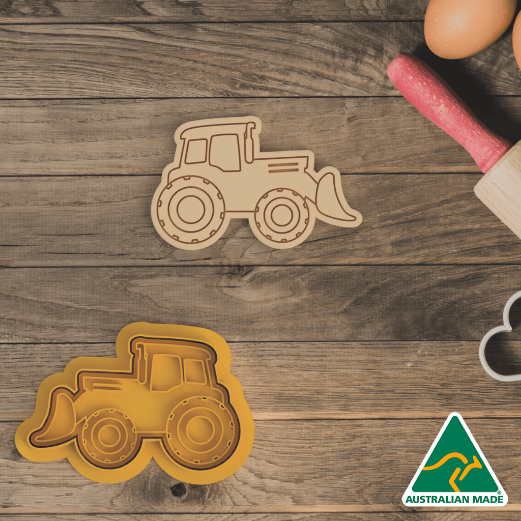 Tractor Cookie Cutter and Embosser Stamp