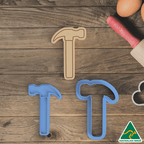 Construction Tool- Hammer Cookie Cutter And Embosser Stamp