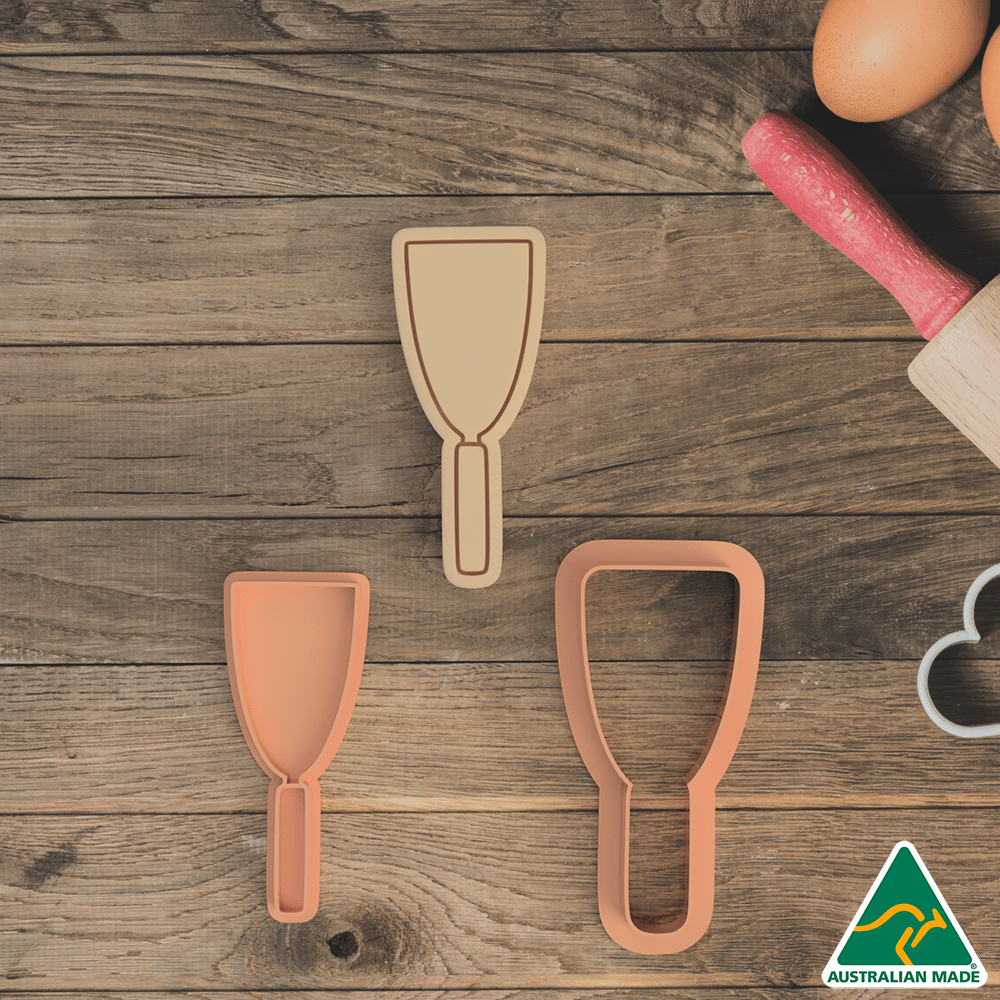 Construction Tool- Paint Scraper Cookie Cutter And Embosser Stamp