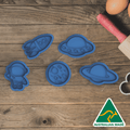 Mini Space Set (Rendered) Cookie Cutter and Embosser Stamp