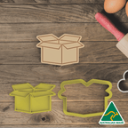 Shipping Box Cookie Cutter and Embosser Stamp