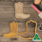 Cowboy Boot Cookie Cutter and Embosser Stamp