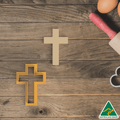 Cross Cookie Cutter and Embosser Stamp
