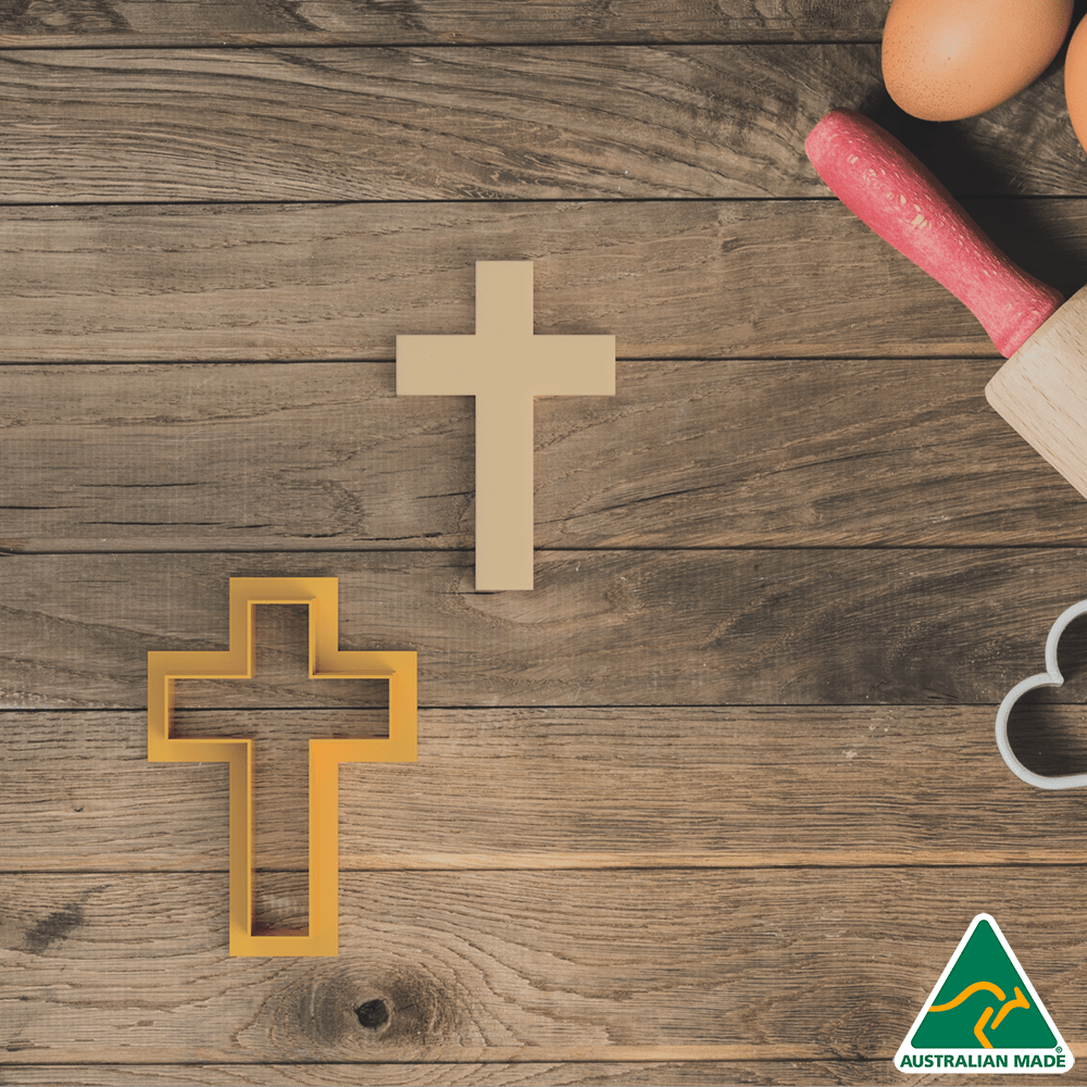 Cross Cookie Cutter and Embosser Stamp