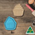 Cupcake 1 Cookie Cutter and Embosser Stamp