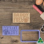 Daddy Fuel Cookie Cutter and Embosser Stamp