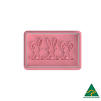 Easter- 3 Bunnies Cookie Cutter and Embosser Stamp