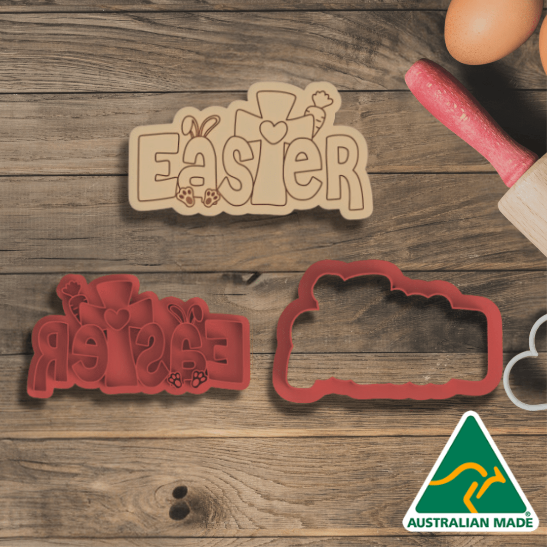 Easter- 3 Bunnies Cookie Cutter and Embosser Stamp (Copy)