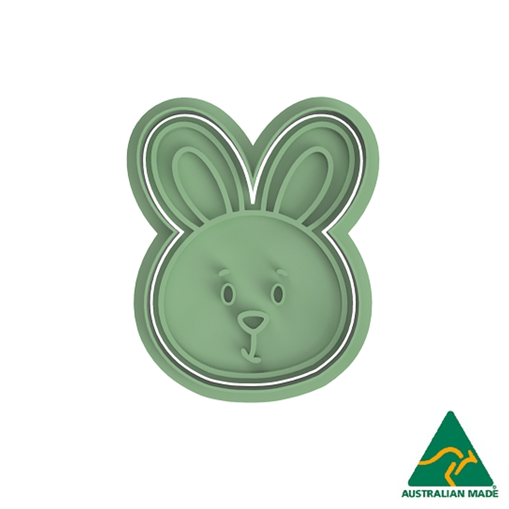 Easter Bunny Face Cookie Cutter And Embosser Stamp