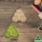 Easter Bunny Feet Cookie Cutter And Embosser Stamp