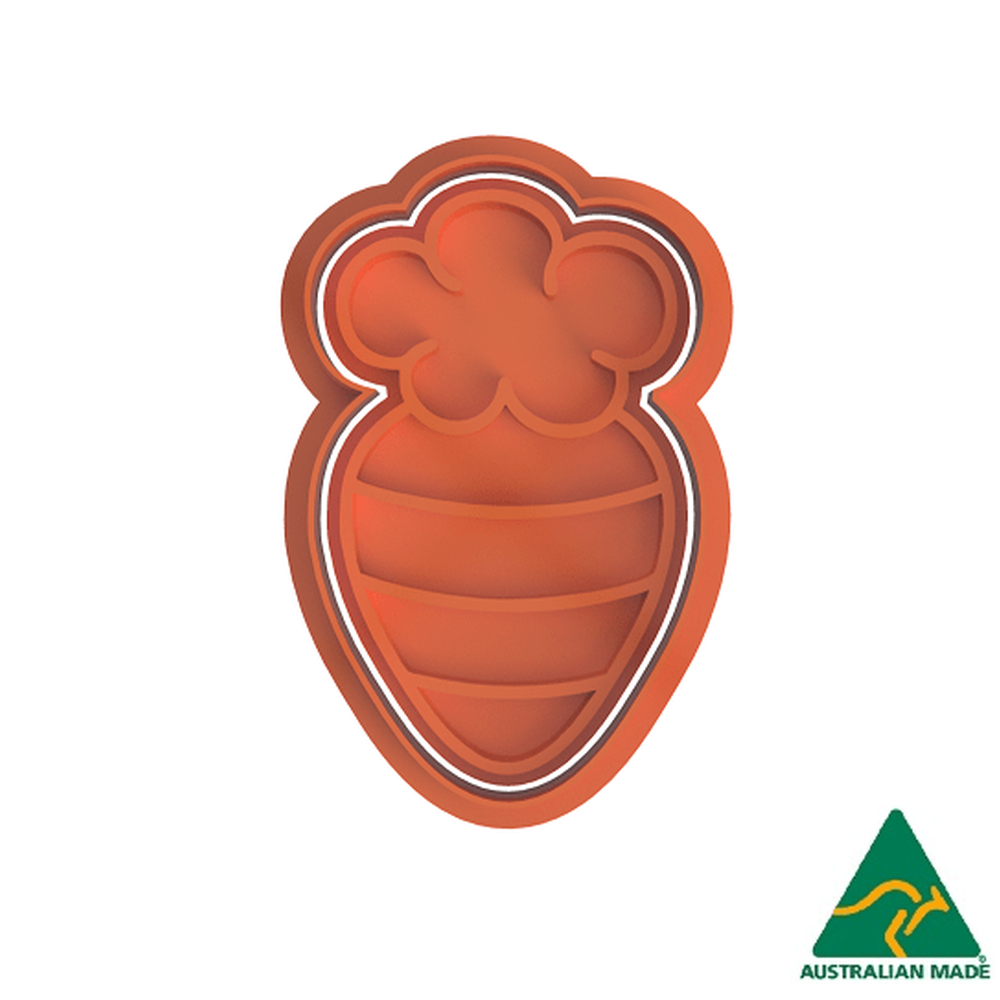Orange Easter Carrot Cookie Cutter and Embosser Stamp