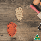 Orange Easter Carrot Cookie Cutter and Embosser Stamp