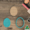 Easter Egg Pattern #10 Cookie Cutter And Embosser Stamp