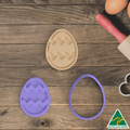 Easter Egg Pattern #3 Cookie Cutter And Embosser Stamp