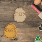 Easter Hatching Chick Cookie Cutter and Embosser Stamp