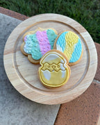 Easter Hatching Chick Cookie Cutter and Embosser Stamp
