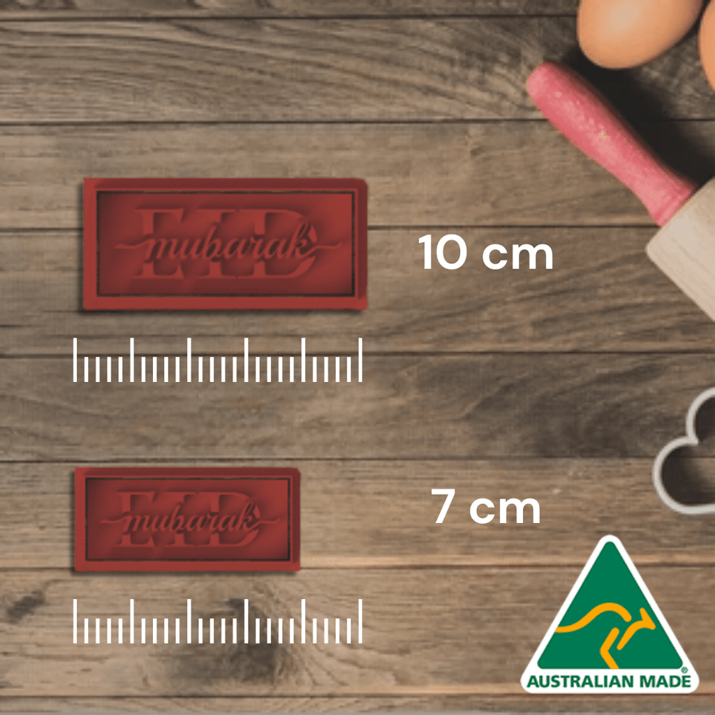 Australian Cookie Cutters Cookie Cutters Eid Mubarak Cookie Cutter and Embosser Stamp