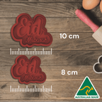 Australian Cookie Cutters Cookie Cutters Eid Mubarak Design 4 Cookie Cutter and Embosser Stamp