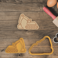 Excavator Cookie Cutter And Embosser Stamp