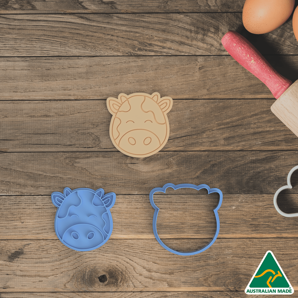 Farm Animals- Cow Cookie Cutter And Embosser Stamp