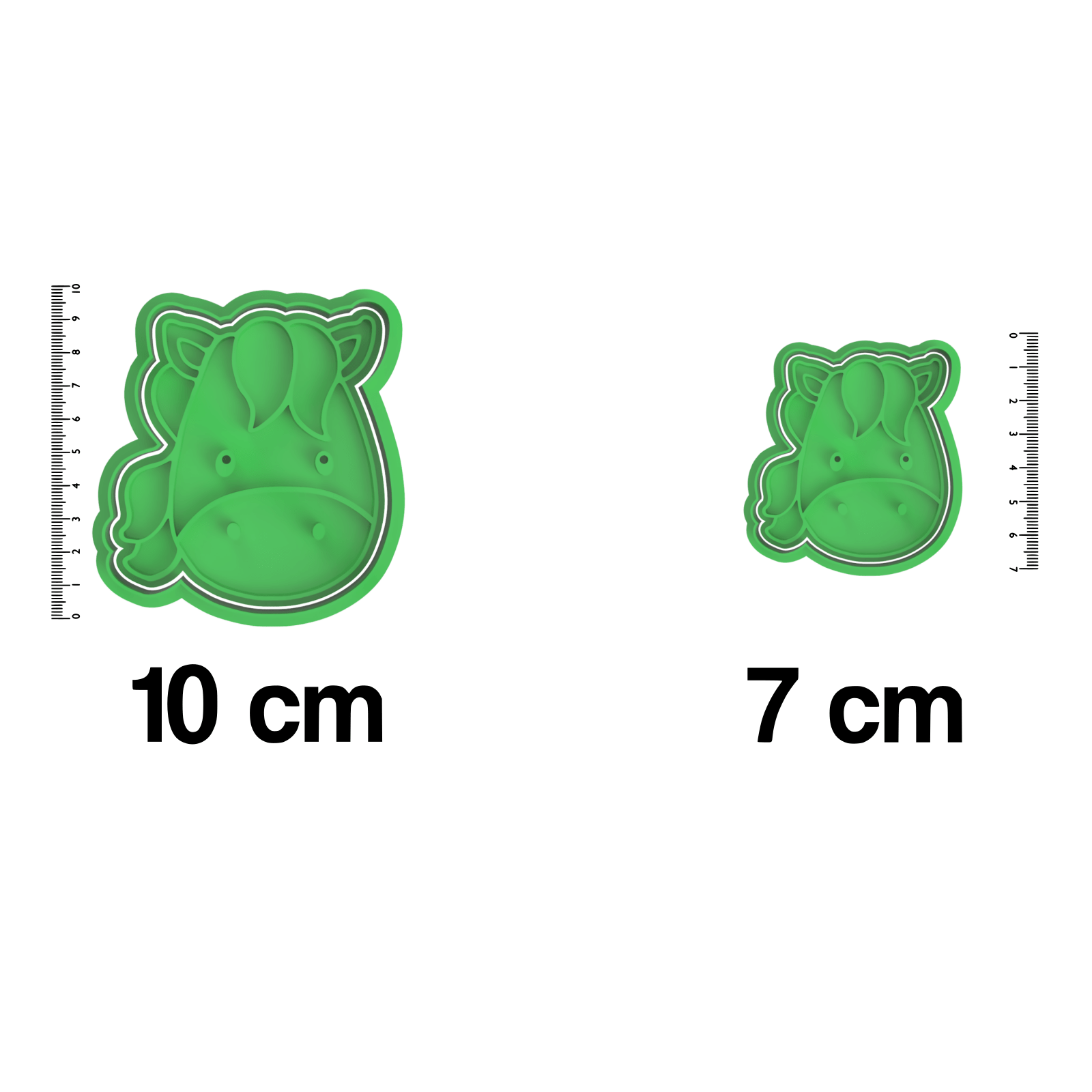 Farm Animals- Horse Cookie Cutter And Embosser Stamp