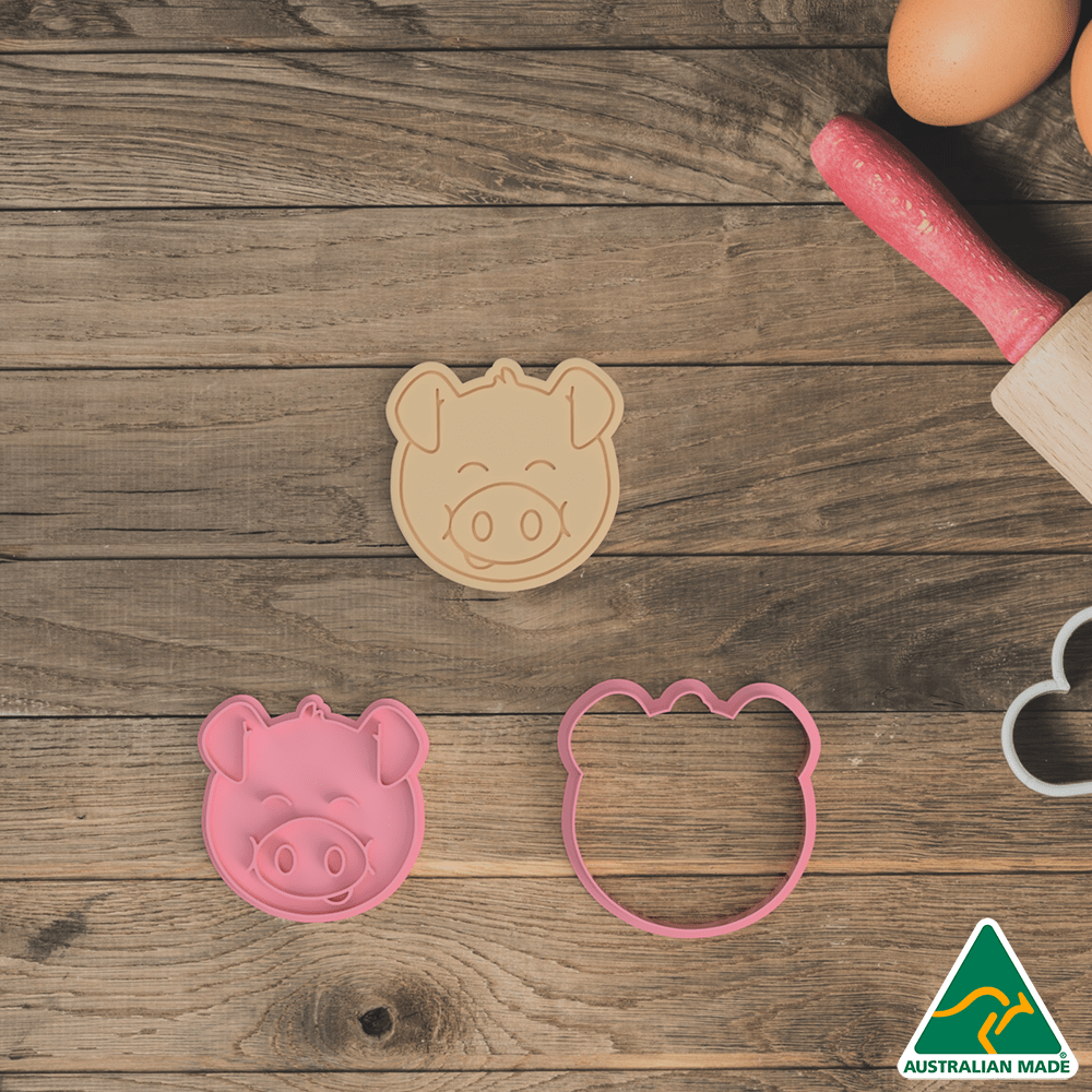 Farm Animals- Set of 7 Cookie Cutter And Embosser Stamp