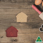 Farm- Barn Cookie Cutter And Embosser Stamp