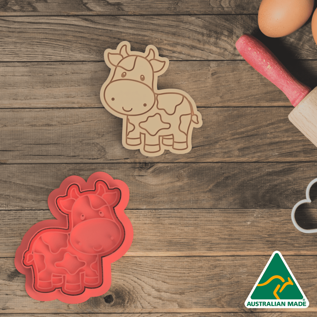 Farm Collection - Cow Body Cookie Cutter and Embosser Stamp
