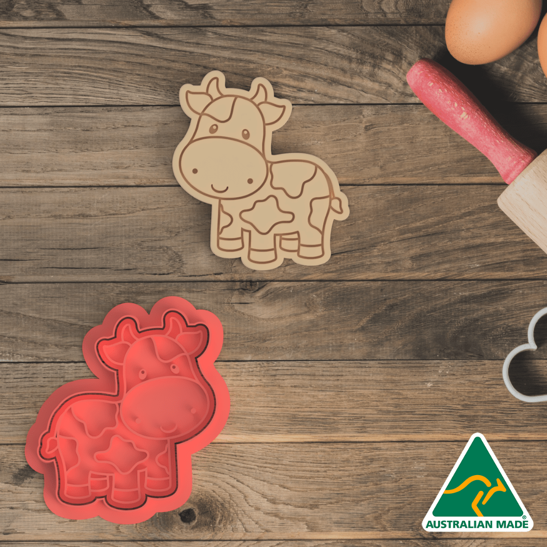 Farm Collection - Cow Body Cookie Cutter and Embosser Stamp