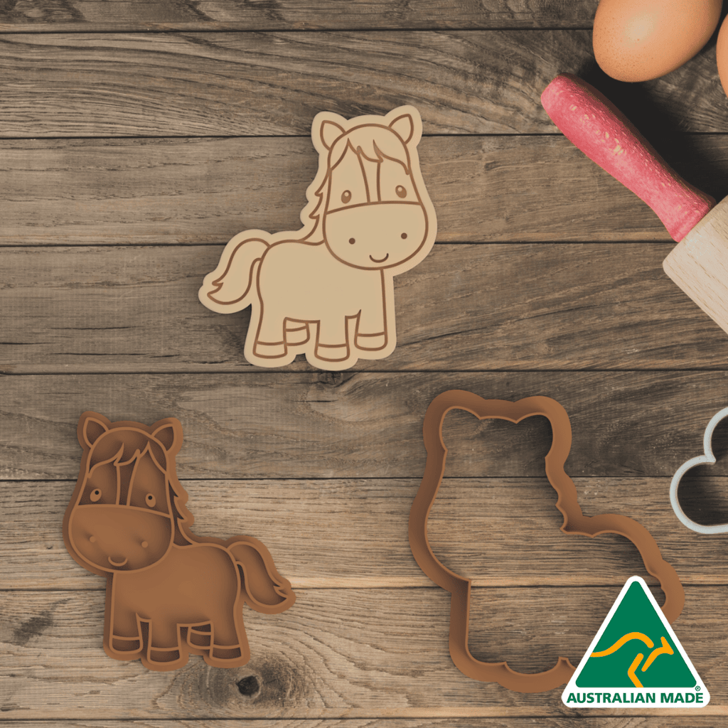 Farm Collection - Horse Body Cookie Cutter and Embosser Stamp