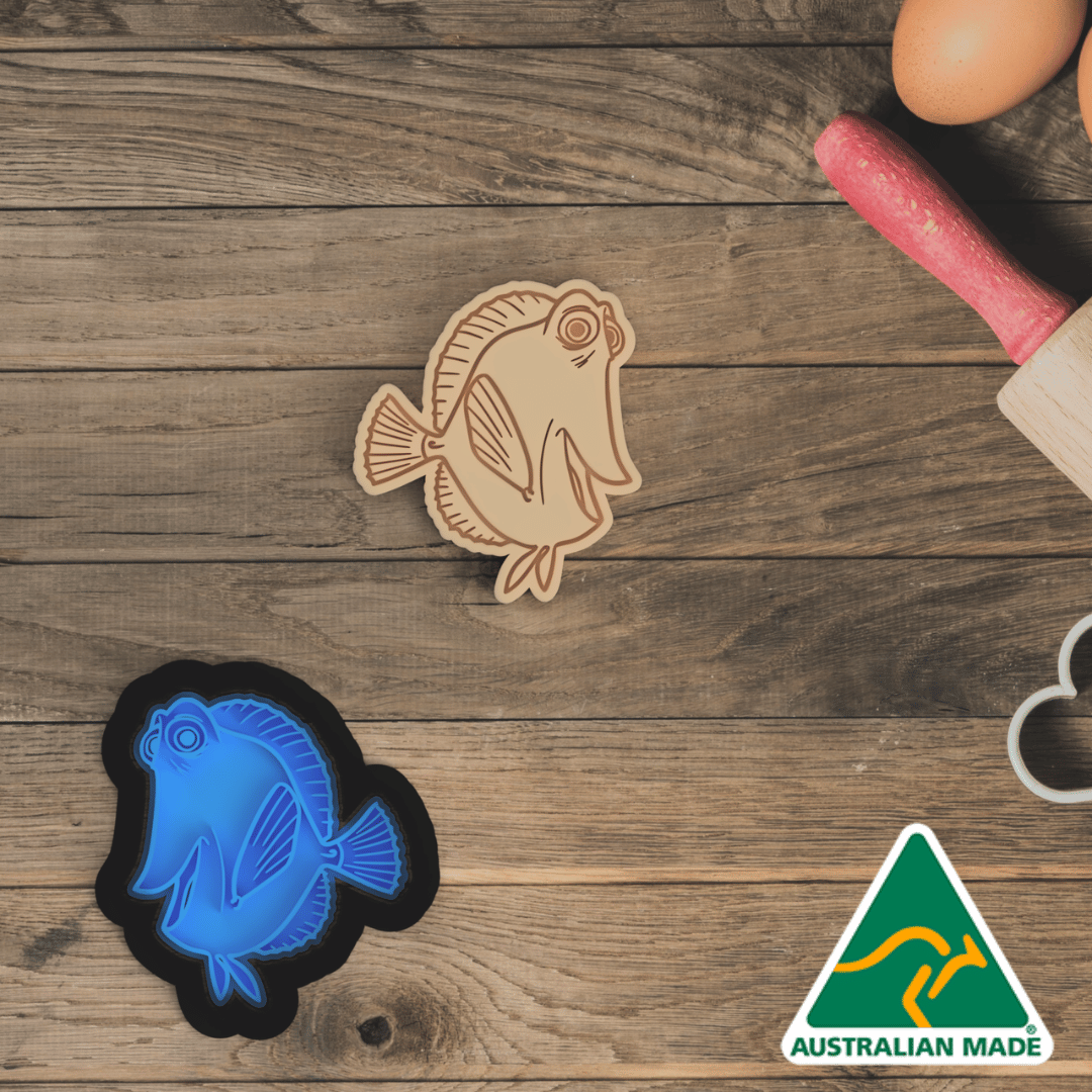 Dory Fish Cookie Cutter and Embosser Stamp