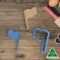 Pride Flag Cookie Cutter and Embosser Stamp