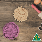 Floral Mum Cookie Cutter and Embosser Stamp