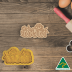 Floral Mum V2 Cookie Cutter and Embosser Stamp