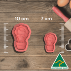 Flower Heart in a Pot Cookie Cutter and Embosser Stamp