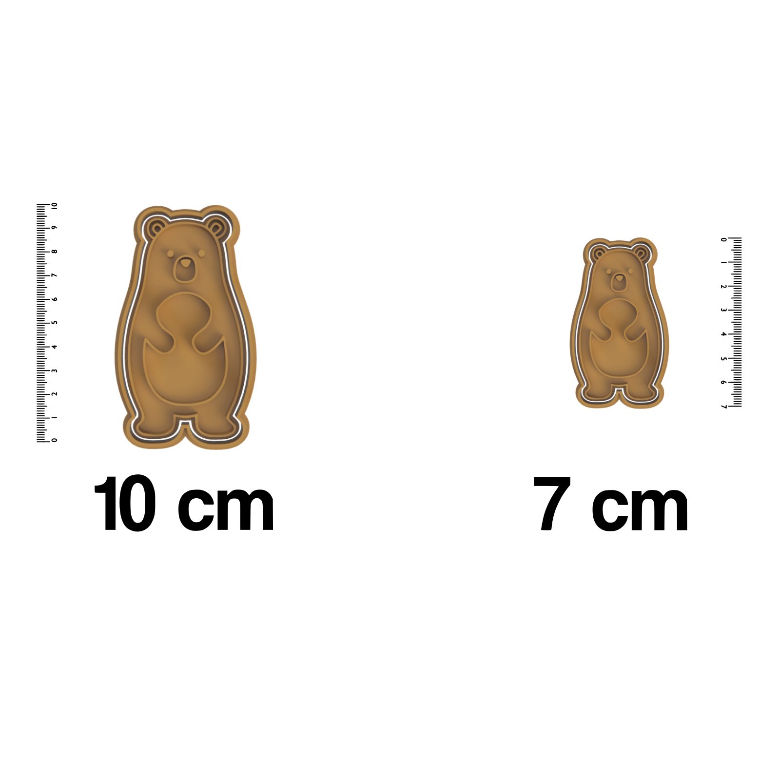 Forest Animals- Bear Cookie Cutter And Embosser Stamp