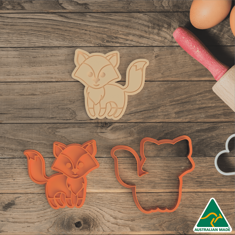 Forest Animals- Set of 7 Cookie Cutter And Embosser Stamp