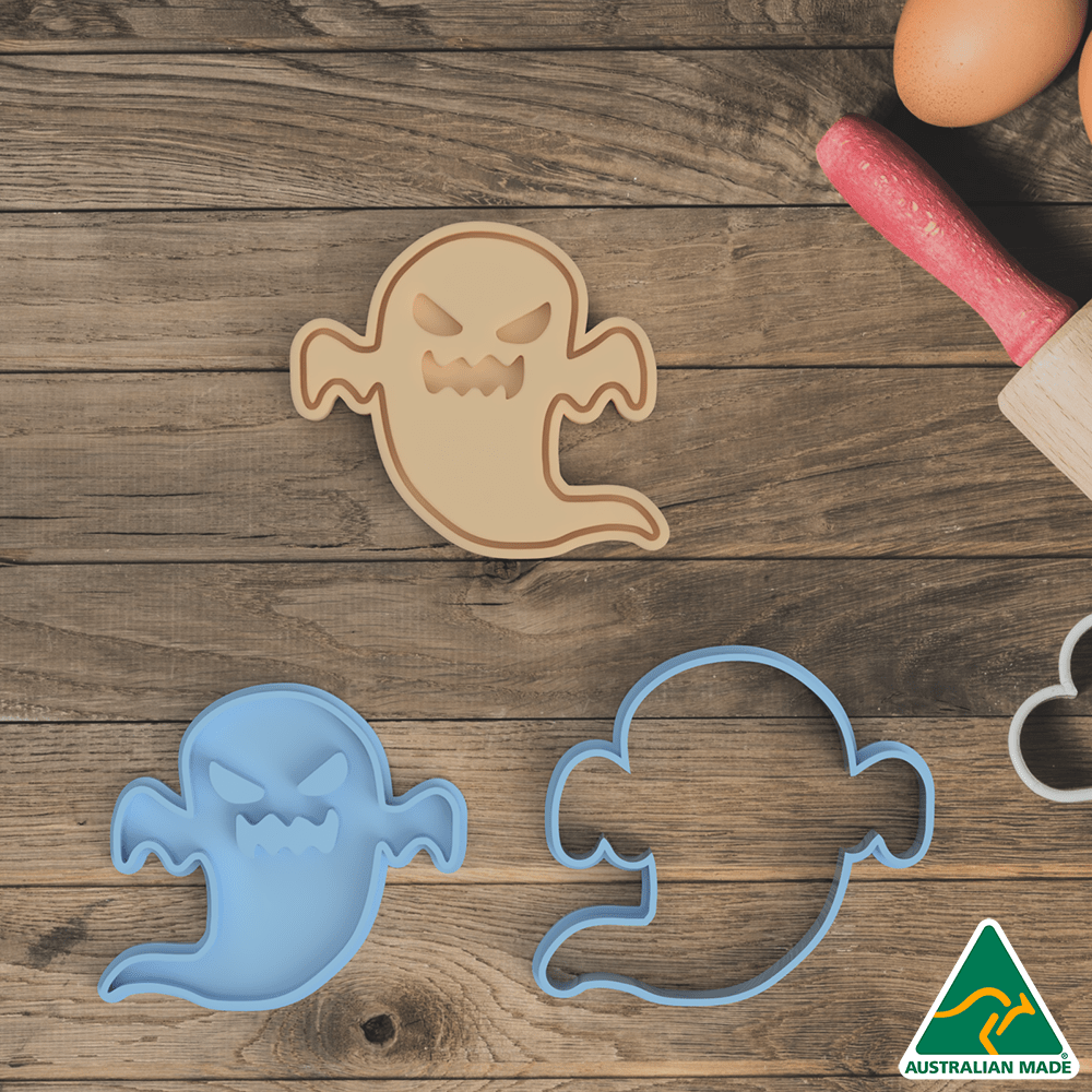 Spooky Ghost Cookie Cutter and Embosser Stamp