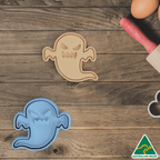 Spooky Ghost Cookie Cutter and Embosser Stamp