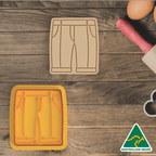 Golf Pants Cookie Cutter and Embosser Stamp