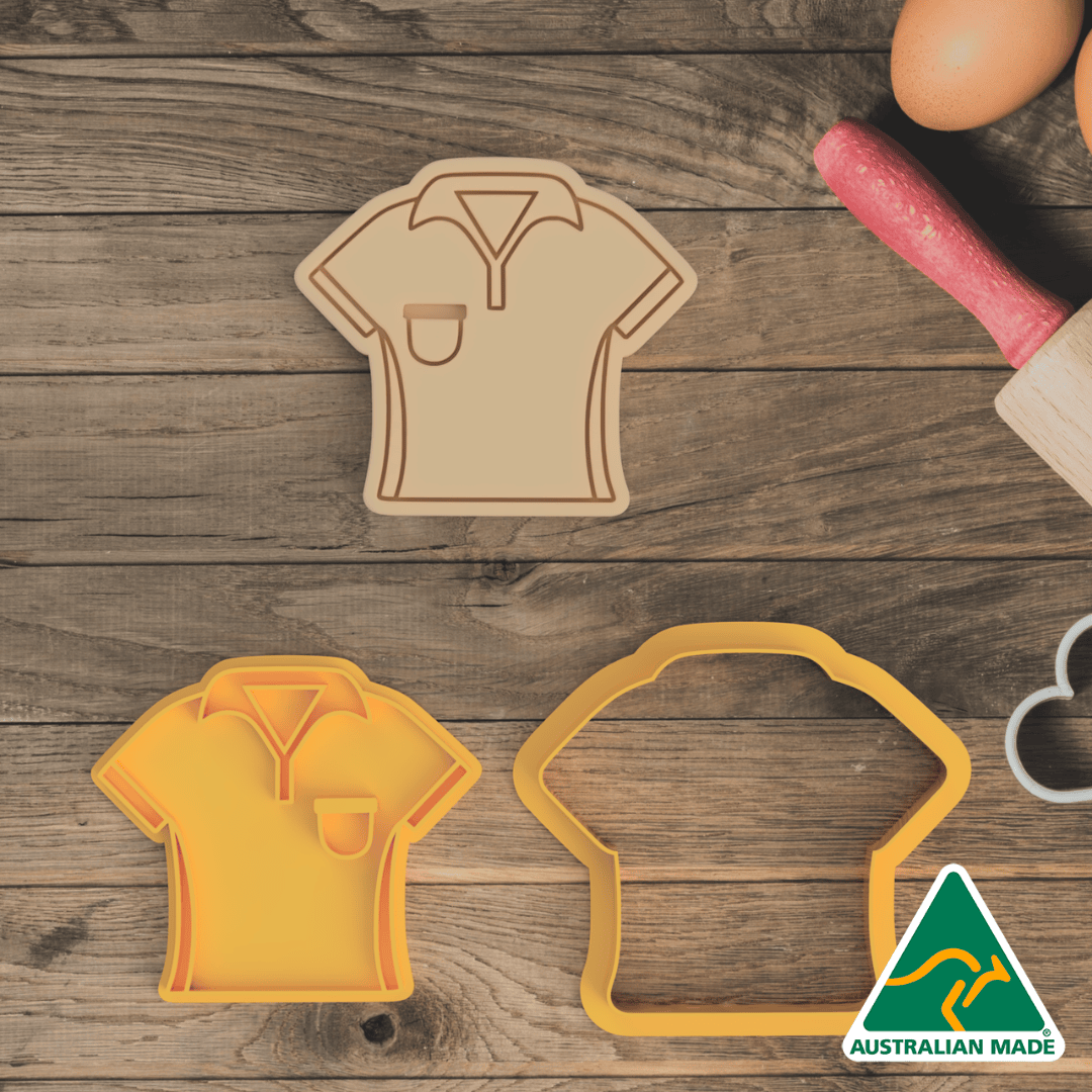 Golf Shirt Cookie Cutter and Embosser Stamp