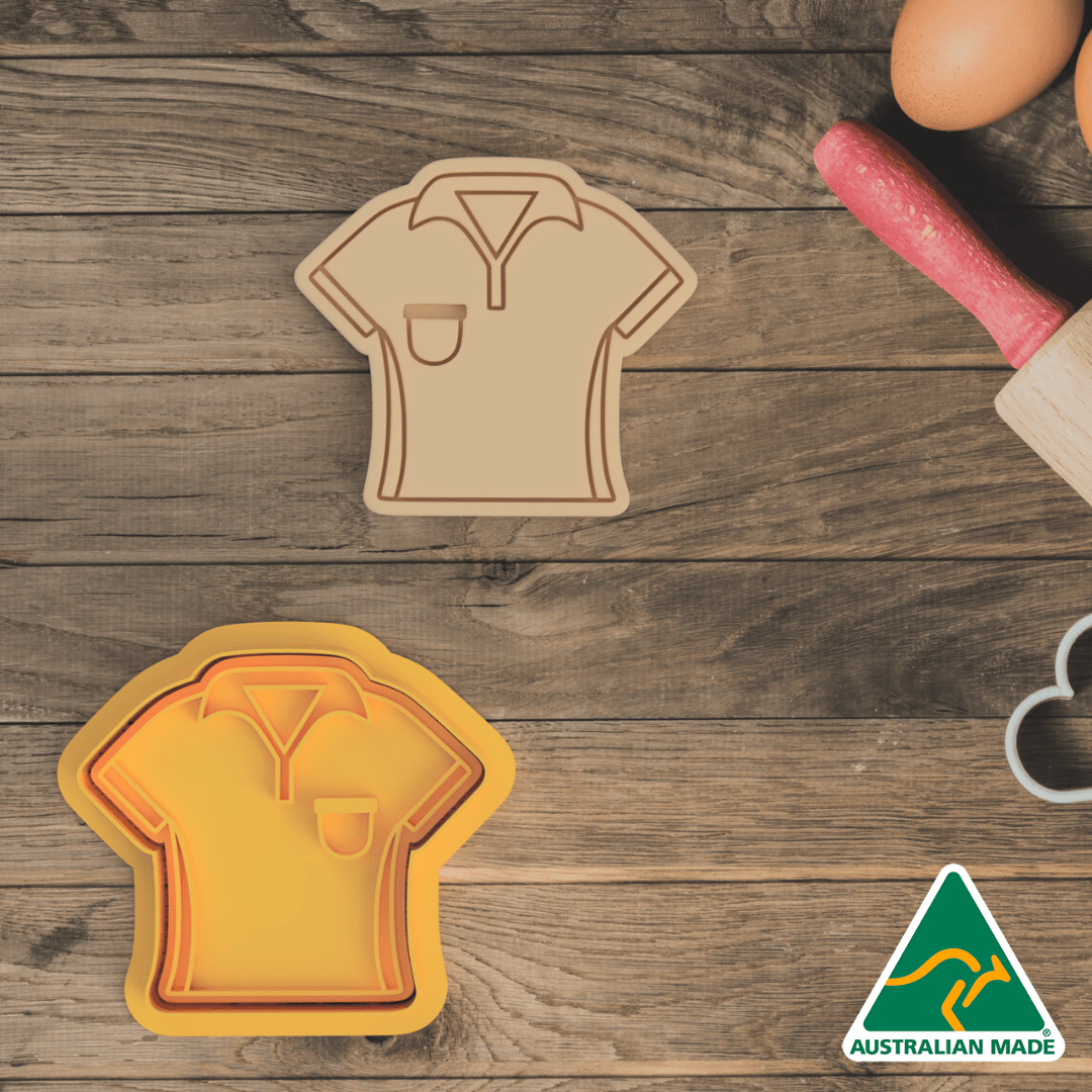 Golf Shirt Cookie Cutter and Embosser Stamp